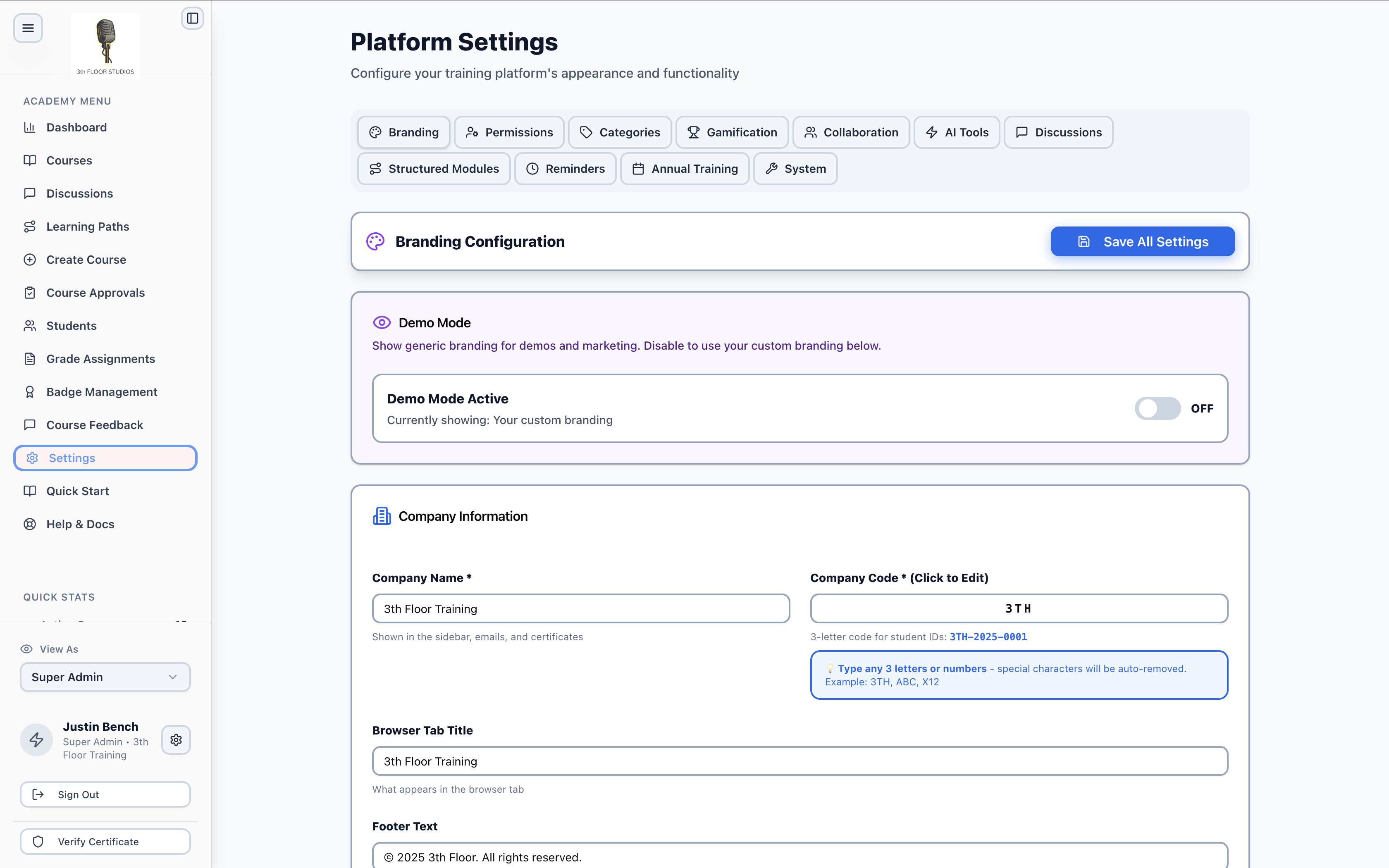 Platform Customization